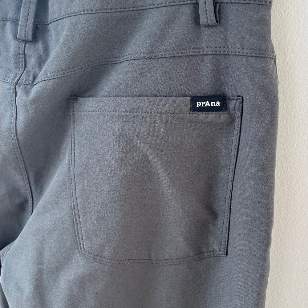 Prana Decoder Men's Charcoal Chino Pants size 34 x 32 - Picture 5 of 9